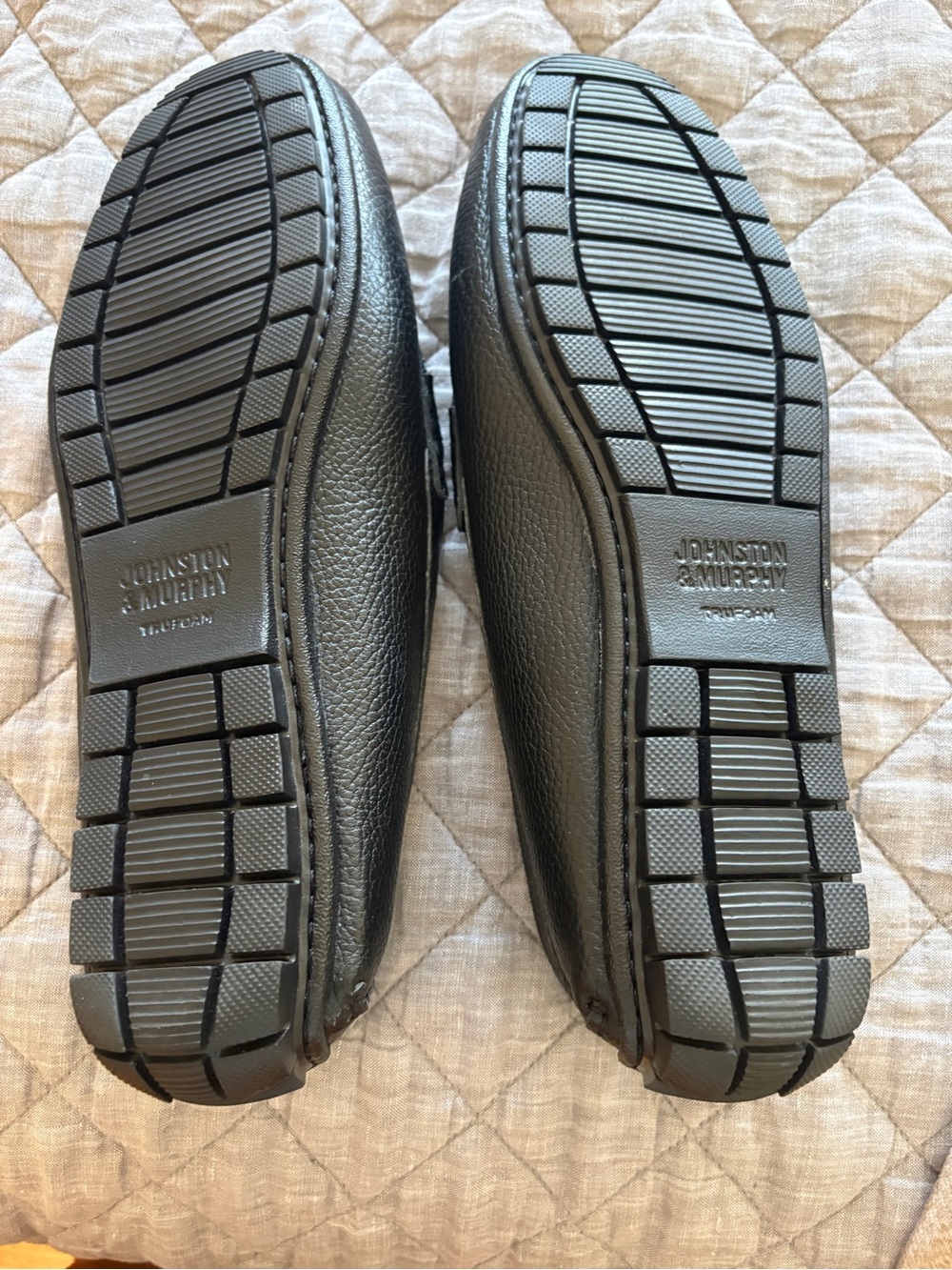 Johnston & Murphy Black Leather Penny Loafers - Picture 2 of 2